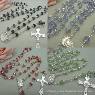 Religious Glass Beads Rosaries, Beads Rosary (IO-crosary001)